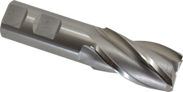 OSG - 1-1/8", 2" LOC, 1" Shank Diam, 4-1/2" OAL, 4 Flute, Cobalt Square End Mill - Single End, Uncoated, Spiral Flute, 30° Helix, Centercutting, Right Hand Cut, Right Hand Flute, Series 541 - Americas Industrial Supply
