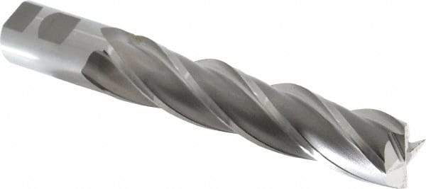 OSG - 1-1/4", 6" LOC, 1-1/4" Shank Diam, 8-1/2" OAL, 4 Flute, Cobalt Square End Mill - Single End, Uncoated, Spiral Flute, 30° Helix, Centercutting, Right Hand Cut, Right Hand Flute, Series 558 - Americas Industrial Supply
