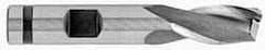 OSG - 7/16", 13/16" LOC, 3/8" Shank Diam, 2-1/2" OAL, 2 Flute, Cobalt Square End Mill - Single End, TiN Finish, Spiral Flute, 30° Helix, Centercutting, Right Hand Cut, Right Hand Flute, Series 520 - Americas Industrial Supply