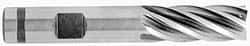 OSG - 7/8", 1-7/8" LOC, 7/8" Shank Diam, 4-1/8" OAL, 6 Flute, Powdered Metal Square End Mill - Single End, Uncoated, Spiral Flute, 30° Helix, Centercutting, Right Hand Cut, Right Hand Flute, Series 641 - Americas Industrial Supply