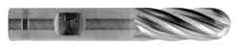 OSG - 5/8" Diam, 2-1/2" LOC, 4 Flute Cobalt Ball End Mill - Uncoated, Single End, 4-5/8" OAL, 5/8" Shank Diam, Spiral Flute - Americas Industrial Supply
