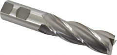 OSG - 1", 3" LOC, 1" Shank Diam, 5-1/2" OAL, 4 Flute, Cobalt Square End Mill - Single End, Uncoated, Spiral Flute, 30° Helix, Centercutting, Right Hand Cut, Right Hand Flute, Series 548 - Americas Industrial Supply
