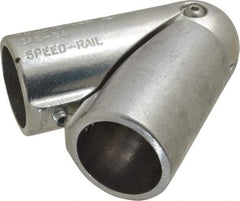 Hollaender - 1-1/2" Pipe, Adjustable Elbow Assembly, Aluminum Alloy Elbow Pipe Rail Fitting - Bright Finish - Americas Industrial Supply