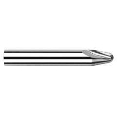 Runner Cutters - 0.1250″ (1/8) Radius × 0.3420″ Length of Cut × 15° per side Carbide Runner Cutter, 2 Flutes - Exact Industrial Supply
