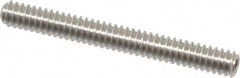 Value Collection - #4-40 UNC, 1" OAL, Cup Point Set Screw - Grade Austenitic A2 Stainless Steel, 0.05" Key - Americas Industrial Supply