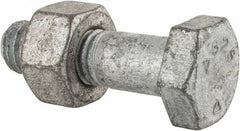 Value Collection - 5/8-11 Thread, 2-1/4" Length Under Head, Steel Hex Head Bolt - Hot Dipped Galvanized Coated, UNC Thread, ASTM A325 - Americas Industrial Supply