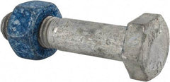 Value Collection - 5/8-11 Thread, 3" Length Under Head, Steel Hex Head Bolt - Hot Dipped Galvanized Coated, UNC Thread, ASTM A325 - Americas Industrial Supply