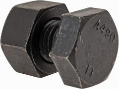 Value Collection - 3/4-10 Thread, 1-1/2" Length Under Head, Steel Hex Head Bolt - Uncoated, UNC Thread, ASTM A490 - Americas Industrial Supply