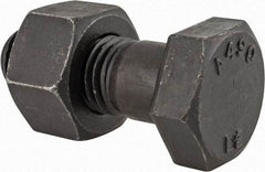 Value Collection - 1-8 Thread, 2-3/4" Length Under Head, Steel Hex Head Bolt - Uncoated, UNC Thread, ASTM A490 - Americas Industrial Supply