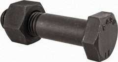 Value Collection - 1-8 Thread, 4-1/4" Length Under Head, Steel Hex Head Bolt - Uncoated, UNC Thread, ASTM A490 - Americas Industrial Supply