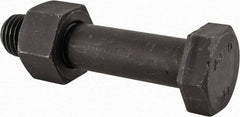 Value Collection - 1-8 Thread, 4-3/4" Length Under Head, Steel Hex Head Bolt - Uncoated, UNC Thread, ASTM A490 - Americas Industrial Supply