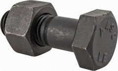 Value Collection - 1-1/8 - 7 Thread, 3-1/2" Length Under Head, Steel Hex Head Bolt - Uncoated, UNC Thread, ASTM A490 - Americas Industrial Supply