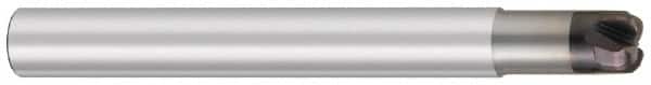 OSG - 10mm, 4 Flute, Single End, Solid Carbide, 2mm Corner Radius End Mill - 100mm OAL, 4mm LOC, Right Hand Cut, 20mm Extended Reach - Americas Industrial Supply