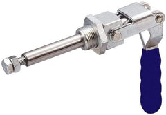 Gibraltar - 699.16 Lb Load Capacity, Mounting Plate Base, Stainless Steel, Standard Straight Line Action Clamp - 0.62" Plunger Diam, Straight Handle - Americas Industrial Supply