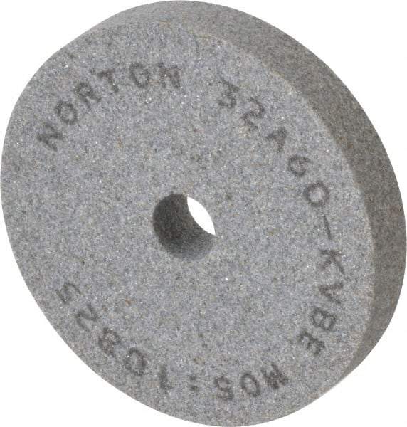 Norton - 60 Grit Aluminum Oxide Type 1 Internal Grinding Wheel - 3" Diam x 1/2" Hole x 1/2" Thick, 10,825 Max RPM, Type 1 Medium Grade, K Hardness, Vitrified Bond, One-Side Recess - Americas Industrial Supply
