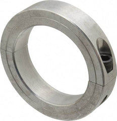 Climax Metal Products - 3" Bore, Aluminum, Two Piece Two Piece Split Shaft Collar - 4-1/4" Outside Diam, 7/8" Wide - Americas Industrial Supply