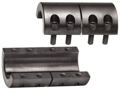 Climax Metal Products - 1/2" Inside x 1-1/8" Outside Diam, Two Piece Rigid Coupling without Keyway - 1-3/4" Long - Americas Industrial Supply