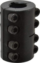 Climax Metal Products - 3/4" Inside x 1-1/2" Outside Diam, Two Piece Rigid Coupling with Keyway - 2-1/4" Long x 3/16" Keyway Width x 3/32" Keyway Depth - Americas Industrial Supply