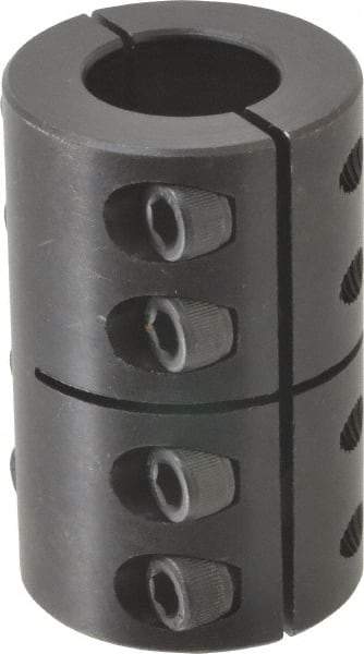 Climax Metal Products - 7/8" Inside x 1-5/8" Outside Diam, Two Piece Rigid Coupling without Keyway - 2-1/2" Long - Americas Industrial Supply