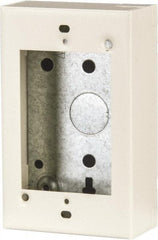 Wiremold - 1 Gang, (4) 1/2" Knockouts, Steel Rectangle Device Box - 4-5/8" Overall Height x 2-13/16" Overall Width x 1-3/8" Overall Depth - Americas Industrial Supply