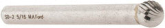 M.A. Ford - 5/16" Cut Diam, 1/4" Shank Diam, Ball Head Single Cut Burr - Carbide, Radius End, 9/32" LOC, 2-9/32" OAL - Americas Industrial Supply