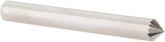M.A. Ford - 1/4" Cut Diam, 1/4" Shank Diam, Cone Head Single Cut Burr - Carbide, Point End, 1/8" LOC, 2" OAL - Americas Industrial Supply