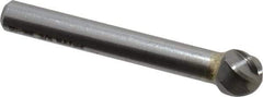 M.A. Ford - 3/8" Cut Diam, 1/4" Shank Diam, Ball Head Single Cut Burr - Carbide, Radius End, 5/16" LOC, 2-5/16" OAL - Americas Industrial Supply