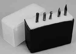 M.A. Ford - 5 Piece, 1/4" Shank Burr Set - Tungsten Carbide, Multiple Head Shape - Americas Industrial Supply