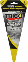 Trico - 32 oz Capacity Heavy-Grade Paper Funnel - 3/4" Tip OD, Yellow, Black, Red & White - Americas Industrial Supply