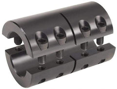 Climax Metal Products - 50mm Inside x 85mm Outside Diam, Metric Two-Piece Clamping Rigid Coupling - 124mm Long - Americas Industrial Supply