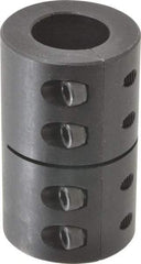 Climax Metal Products - 30mm Inside x 53mm Outside Diam, Metric Two-Piece Clamping Rigid Coupling - 83mm Long - Americas Industrial Supply