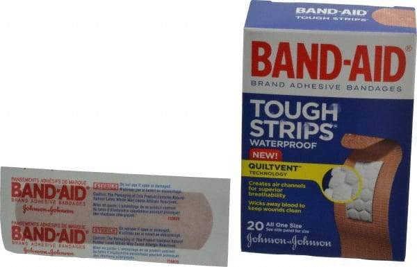 Johnson & Johnson - 3-1/4" Long x 1" Wide, General Purpose Self-Adhesive Bandage - Waterproof - Americas Industrial Supply