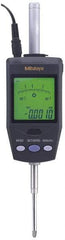 Mitutoyo - 0 to 60.9mm Range, 0.0005" Graduation, Electronic Drop Indicator - Accurate to 0.0025mm, Metric System, LCD Display - Americas Industrial Supply