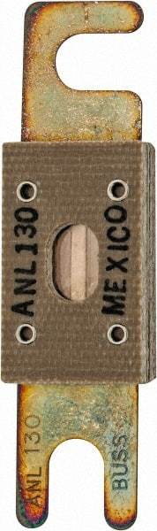 Cooper Bussmann - 130 Amp Non-Time Delay Fast-Acting Forklift & Truck Fuse - 125VAC, 80VDC, 3.18" Long x 0.75" Wide, Littelfuse CNL130, Bussman ANL-130, Ferraz Shawmut CNL130 - Americas Industrial Supply