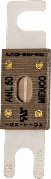 Cooper Bussmann - 50 Amp Non-Time Delay Fast-Acting Forklift & Truck Fuse - 125VAC, 80VDC, 3.18" Long x 0.75" Wide, Littelfuse CNL50, Bussman ANL-50, Ferraz Shawmut CNL50 - Americas Industrial Supply