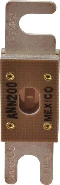 Cooper Bussmann - 200 Amp Non-Time Delay Fast-Acting Forklift & Truck Fuse - 125VAC, 80VDC, 3.18" Long x 0.75" Wide, Littelfuse CNN200, Bussman ANN-200, Ferraz Shawmut CNN200 - Americas Industrial Supply