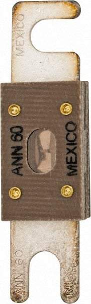 Cooper Bussmann - 60 Amp Non-Time Delay Fast-Acting Forklift & Truck Fuse - 125VAC, 80VDC, 3.18" Long x 0.75" Wide, Littelfuse CNN60, Bussman ANN-60, Ferraz Shawmut CNN60 - Americas Industrial Supply