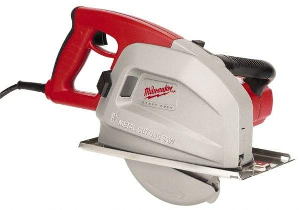 Milwaukee Tool - 13 Amps, 8" Blade Diam, 3,700 RPM, Electric Circular Saw - 120 Volts, 1.75 hp, 15' Cord Length, 5/8" Arbor Hole, Right Blade - Americas Industrial Supply