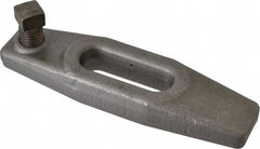 Gibraltar - 13/16" Stud, 2" Travel, 8" OAL x 2-1/8" Overall Width x 1-1/8" Overall Height, Heel Clamp - Grade ASTM A521 Class CA Forged Steel, 2-13/16" Long x 13/16" Wide Slot, Tapped - Americas Industrial Supply
