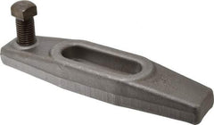 Gibraltar - 15/16" Stud, 2-3/4" Travel, 10" OAL x 2-1/2" Overall Width x 1-3/8" Overall Height, Heel Clamp - Grade ASTM A521 Class CA Forged Steel, 3-11/16" Long x 15/16" Wide Slot, Tapped - Americas Industrial Supply