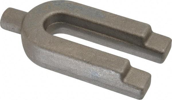 Gibraltar - 1-3/4" Wide x 3/4" High, Forged Steel, U Shaped Strap Clamp - 11/16" Stud, 3-1/2" Travel, 4" OAL, 3-1/2" Slot Length, 11/16" Slot Width - Americas Industrial Supply