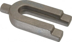 Gibraltar - 1-3/4" Wide x 3/4" High, Forged Steel, U Shaped Strap Clamp - 11/16" Stud, 3-1/2" Travel, 4" OAL, 3-1/2" Slot Length, 11/16" Slot Width - Americas Industrial Supply