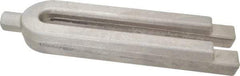 Gibraltar - 3-1/4" Wide x 1-3/8" High, Forged Steel, U Shaped Strap Clamp - 1-1/16" Stud, 11" Travel, 12" OAL, 11" Slot Length, 1-1/16" Slot Width - Americas Industrial Supply