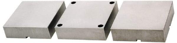 Kurt - 6" Jaw Width, 1.728" Jaw Height, Standard, Vise Jaw Set - Cast Iron, 3 Jaws, 6 HD & HDL Vise Compatibility - Americas Industrial Supply