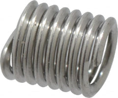 Recoil - M2x0.40 Metric Coarse, 4mm OAL, Free Running Helical Insert - Tanged, Stainless Steel, Bright Finish, 2D Insert Length - Americas Industrial Supply