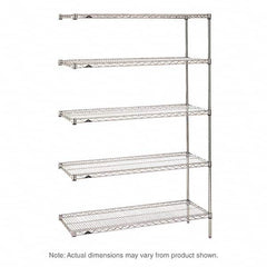 Metro - 2,000 Lb Capacity 5 Shelf Wire Shelving - Add-On Unit - Americas Industrial Supply