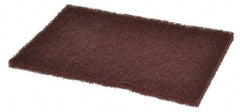 Standard Abrasives - Aluminum Oxide Hand Pad - Maroon, 6" Wide x 9" Long, Nonwoven - Americas Industrial Supply