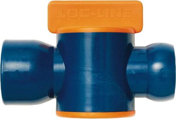 Loc-Line - 3/4" ID Coolant Hose NPT Valve - Female to Female Connection, Acetal Copolymer Body, NPT, Use with Loc-Line Modular Hose Systems - Americas Industrial Supply