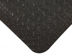 Wearwell - 5' Long x 3' Wide, Dry Environment, Anti-Fatigue Matting - Black, Vinyl with Nitrile Blend Base, Beveled on 4 Sides - Americas Industrial Supply