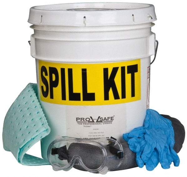 PRO-SAFE - Hazardous Materials Spill Kit - 5 Gal Pail - Americas Industrial Supply